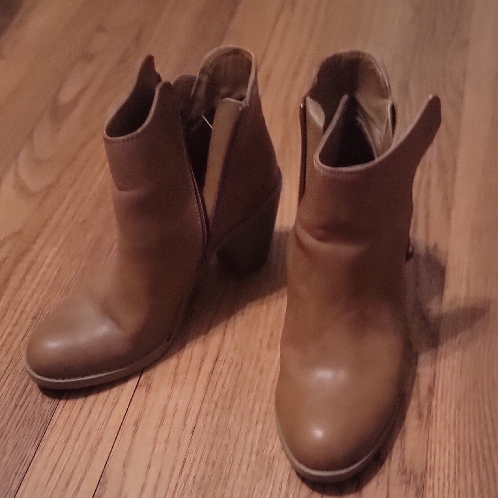 Brown Leather Ankle Boots